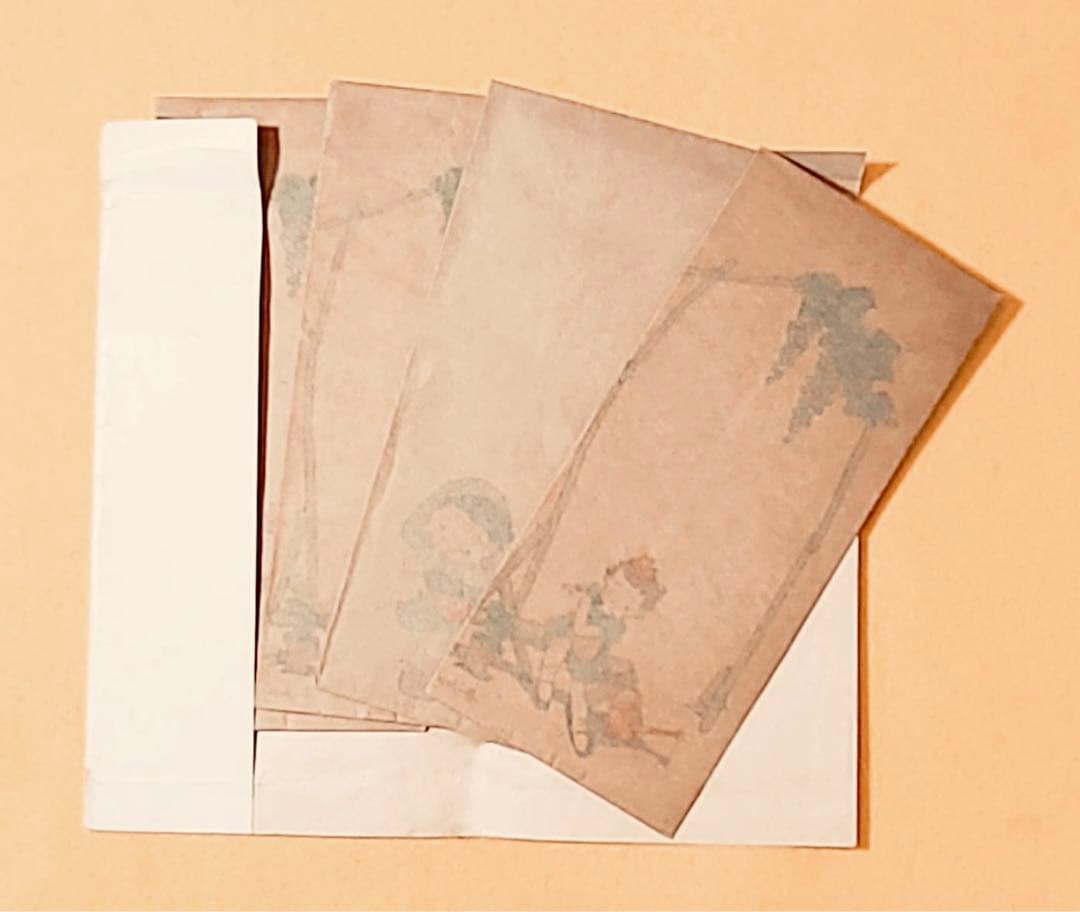 戦前絵封筒1940年代製くるくるクルミちゃん皇軍慰問絵はがき松本かつぢ昭和レトロ