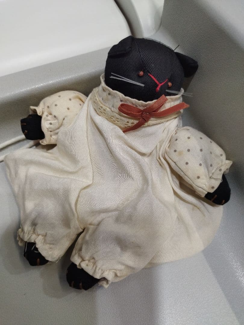 黒猫のポシェット、ポーチ 2体セット