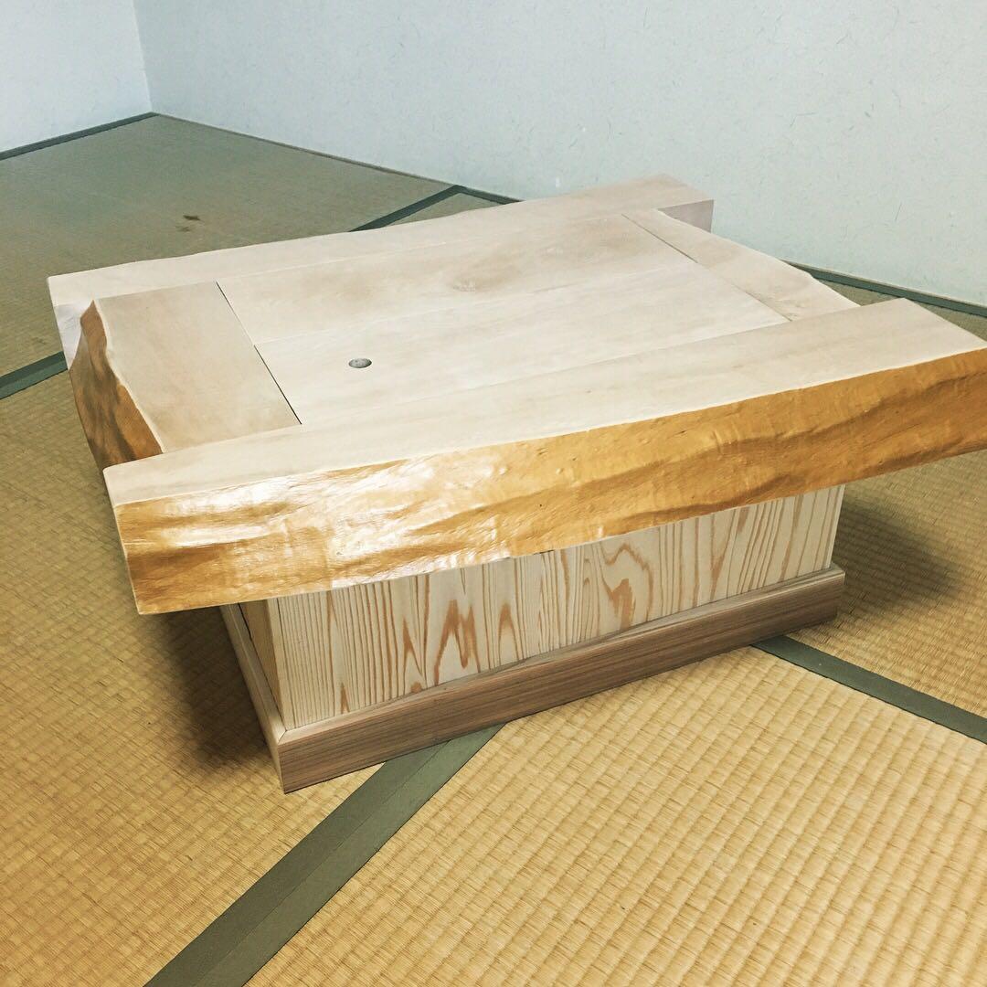 家具 収納付き座卓 ローテブル 和風 一品物