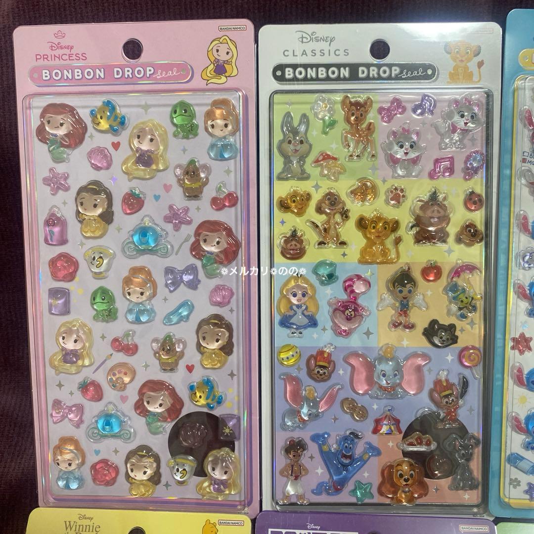 ディズニー ボンボンドロップシール 2弾 8枚 セット サンスター コンプリート