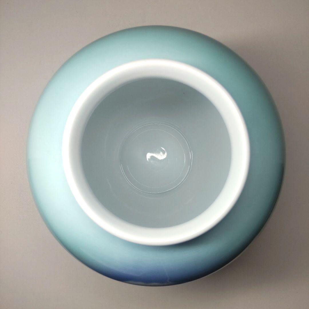 未使用 美品 有田焼 宮内庁御用達 深川製磁 花瓶 生花 富士山