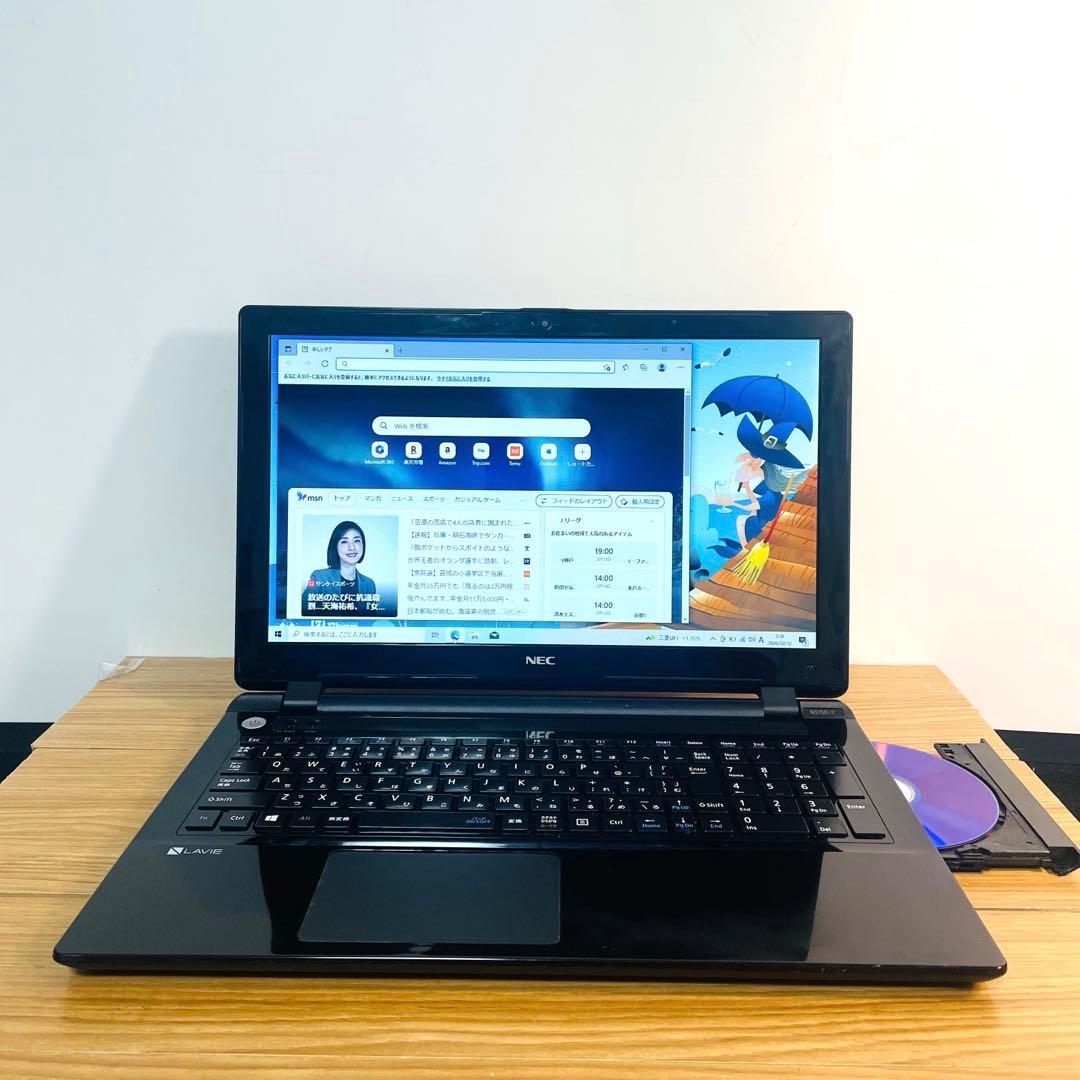 ピアノブラックSSDメモリ8ギガカメラwin11オフィスDVD Wi-Fi