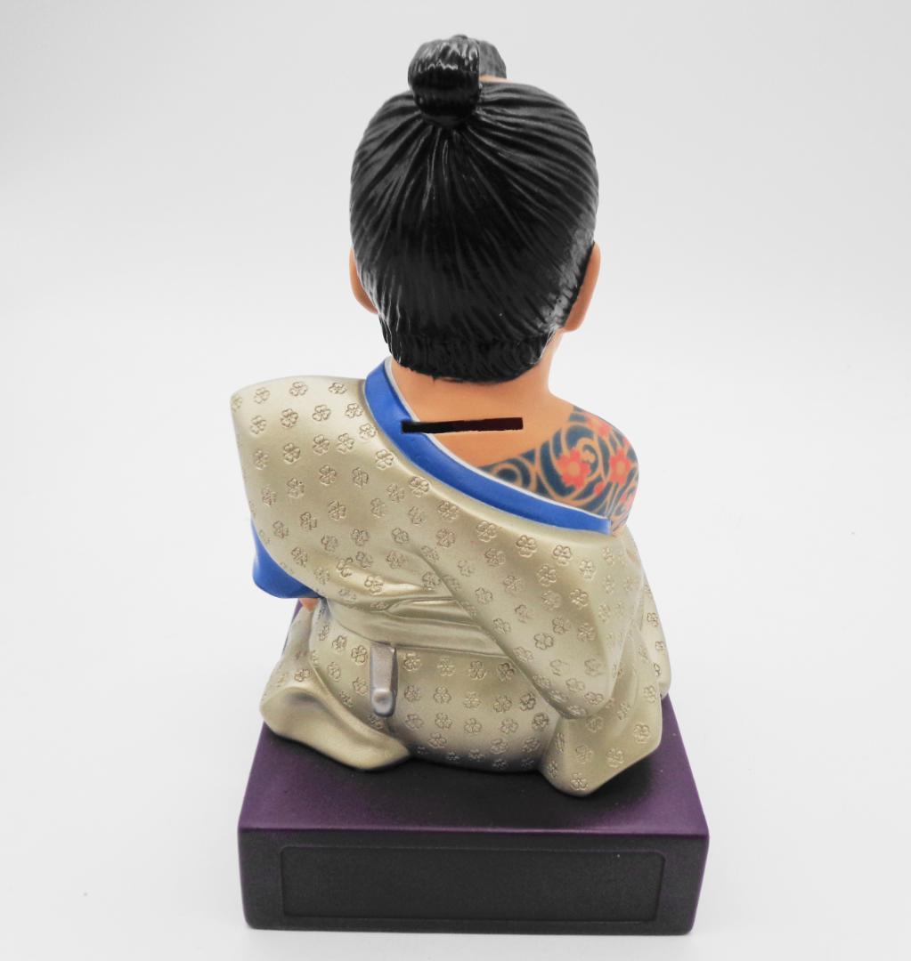 〖杉 良太郎〗遠山の金さんソフビ貯金箱 時代劇スター 芸能人フィギュア