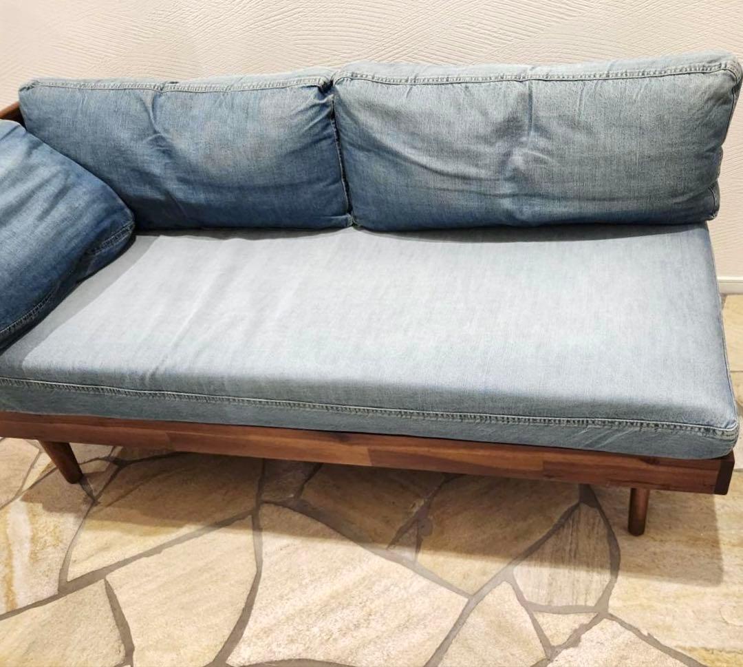 unico ウニコ SWELLA スウェラ 片アームソファ　デニム