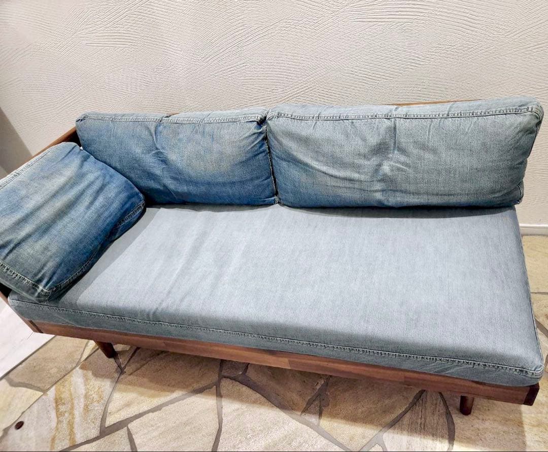 unico ウニコ SWELLA スウェラ 片アームソファ　デニム