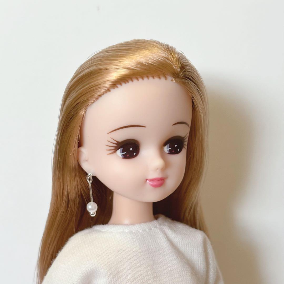 【L51】リカちゃん ヘアクリップ&ポニーテールフック&ピアスセット