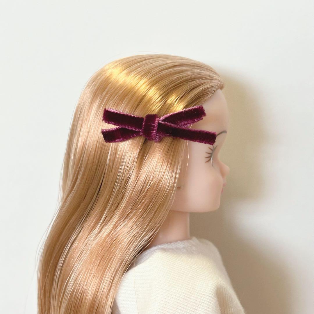 【L51】リカちゃん ヘアクリップ&ポニーテールフック&ピアスセット