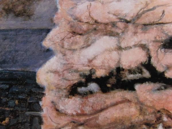 三岸　節子、桜がさいた、希少画集画、新品高級額・額装付、状態良好