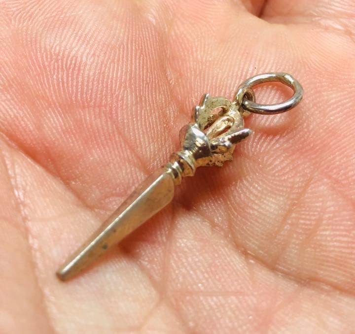 密教法具バズラ&プルパ（シルバー製）