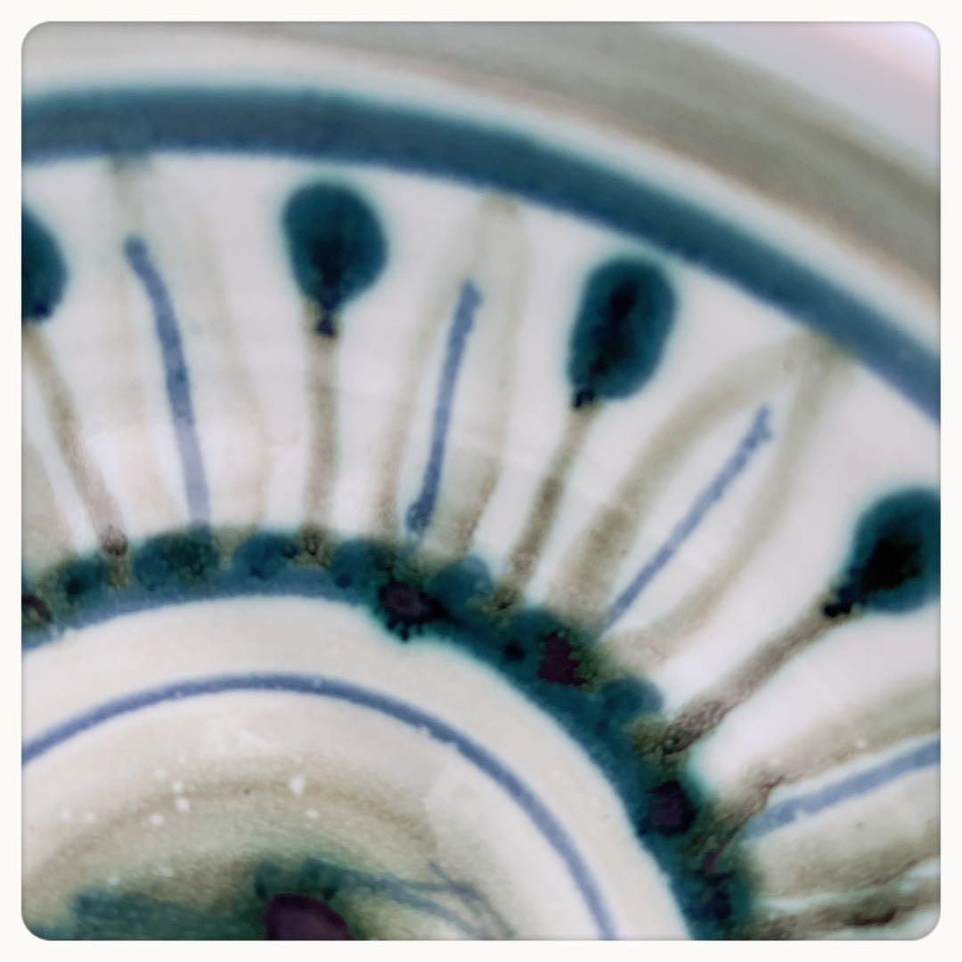 イギリス RYE POTTERY ハンドメイド　手描き鳥デザイン　ヴィンテージ