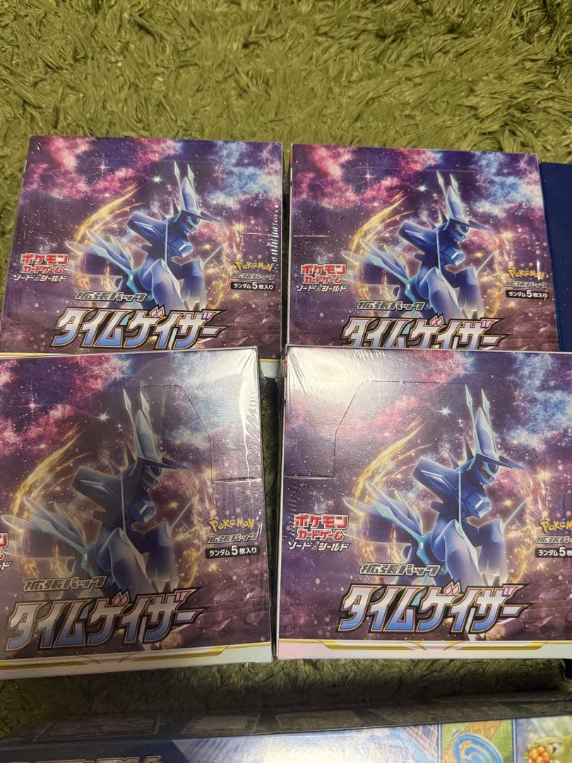 【シュリンク未開封】タイムゲイザー4箱＆白熱のアルカナ2箱、ポケモンGO2箱+1