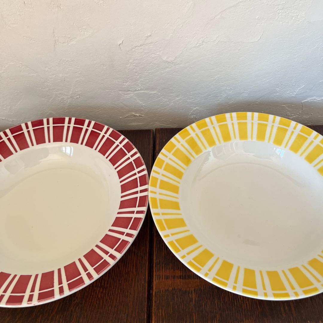 フランスアンティーク　サルグミンヌ　ディゴワン　スープ皿2枚セット