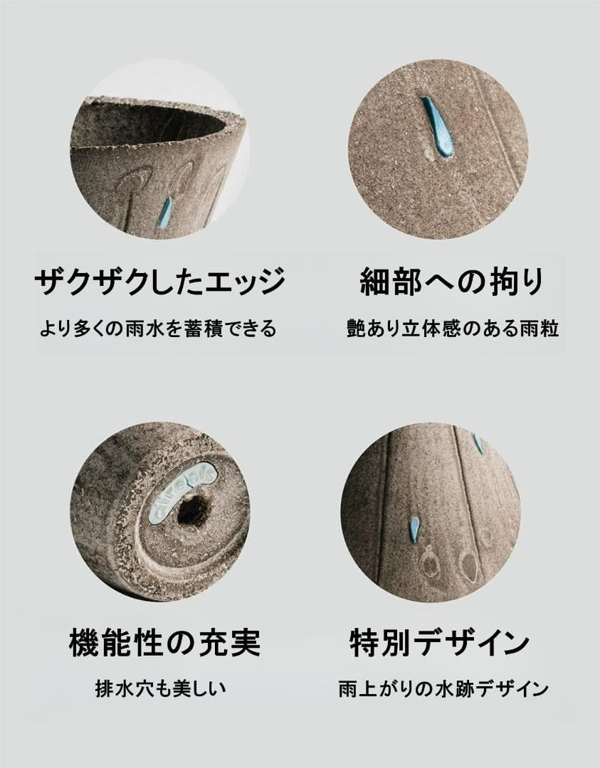 N0281 ciireals 手づくり 高品質 素焼鉢 植木鉢 通気デザイン抜群