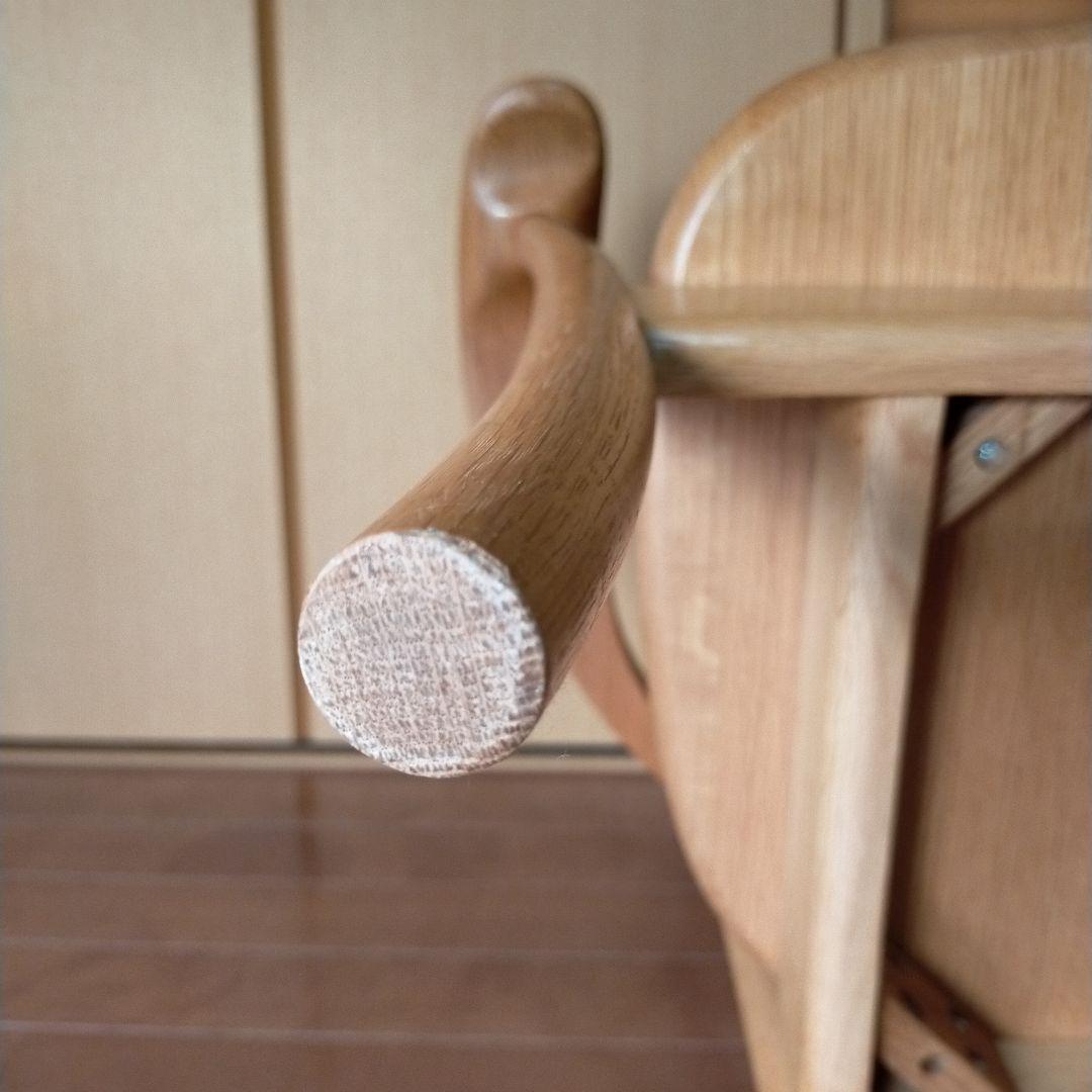 訳あり品　飛騨産業　キツツキ　クレセント　アームチェア