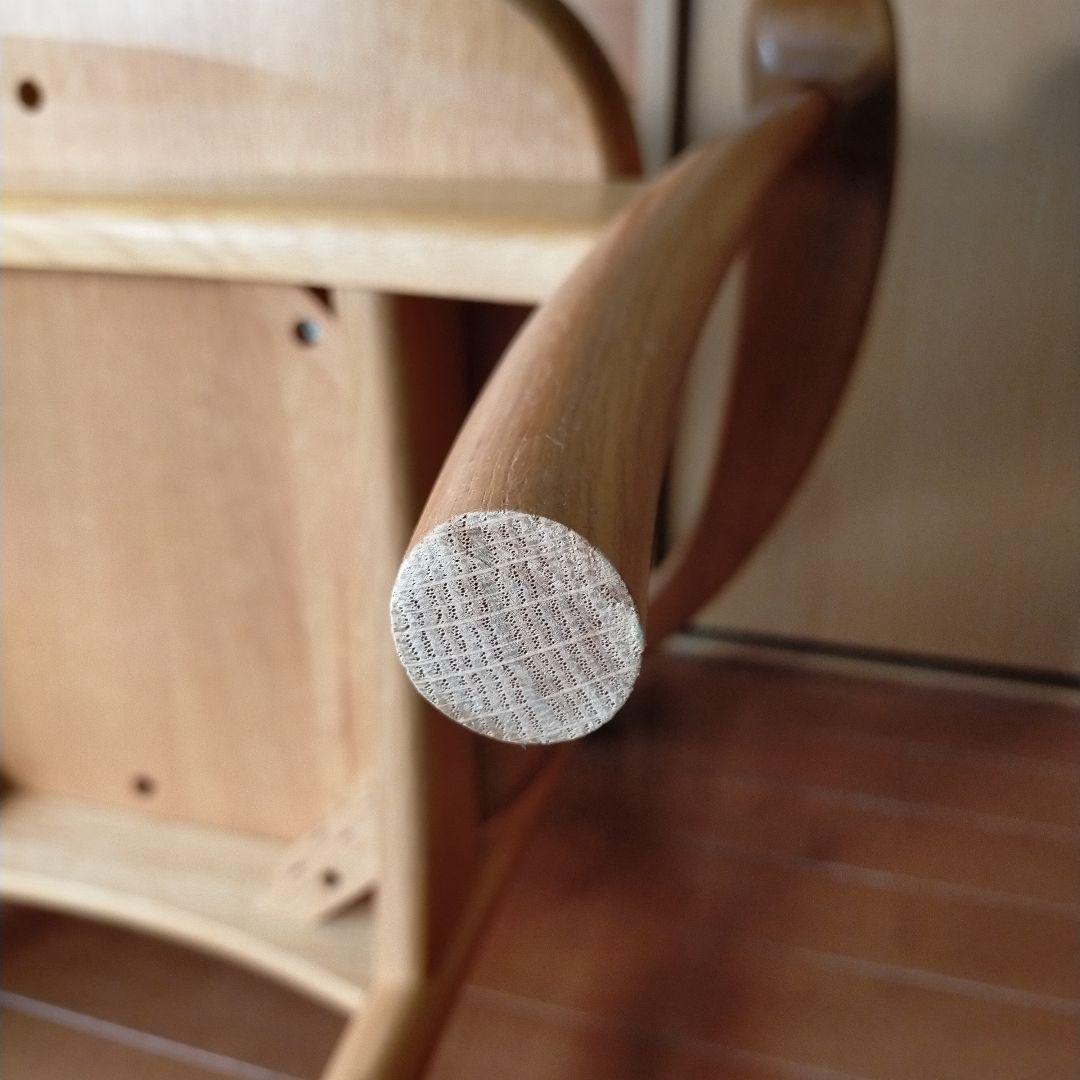 訳あり品　飛騨産業　キツツキ　クレセント　アームチェア