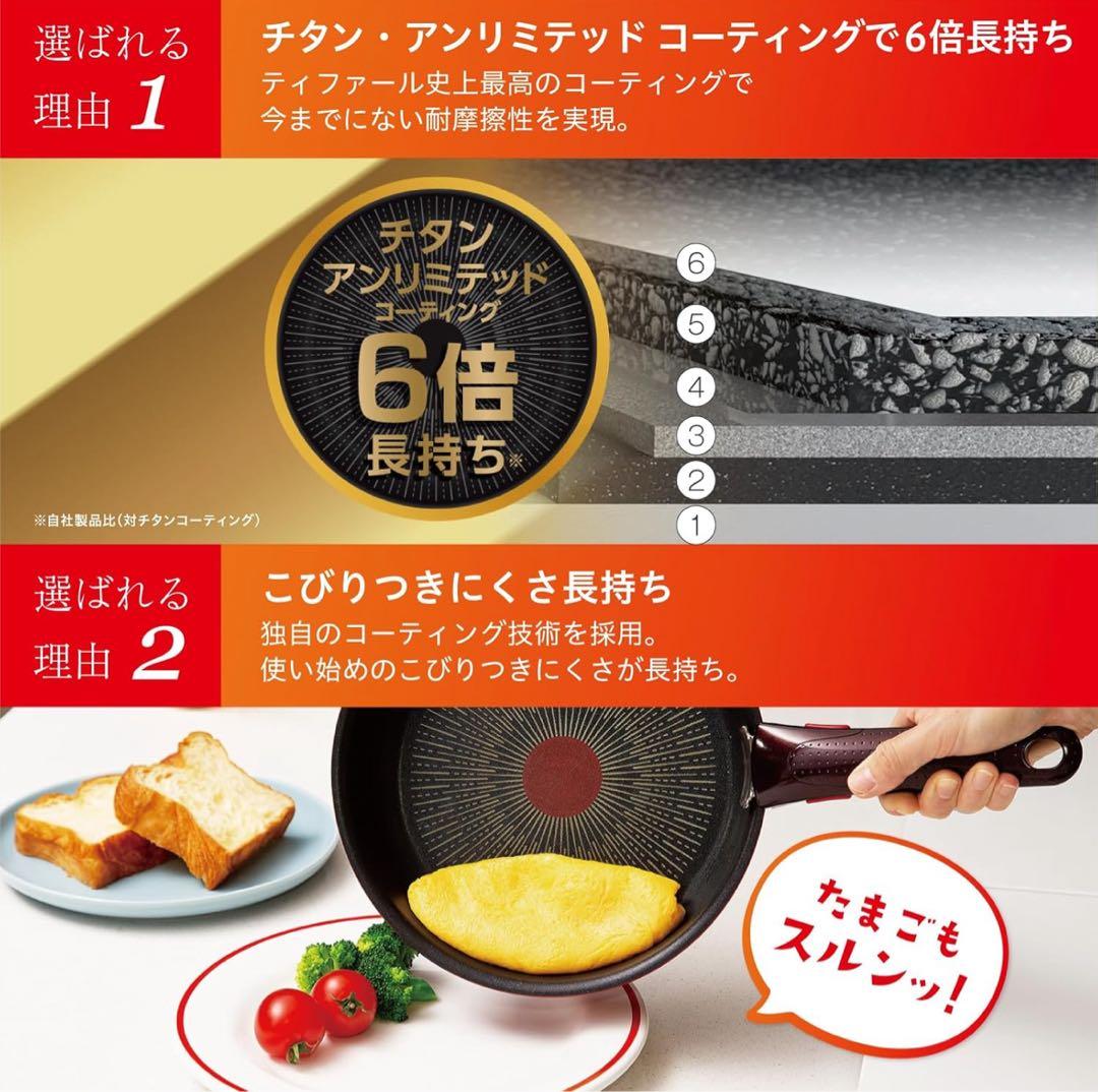 本日特価　ティファール　アンリミテッド最高級IH ブルー　マルチパン　フライパン