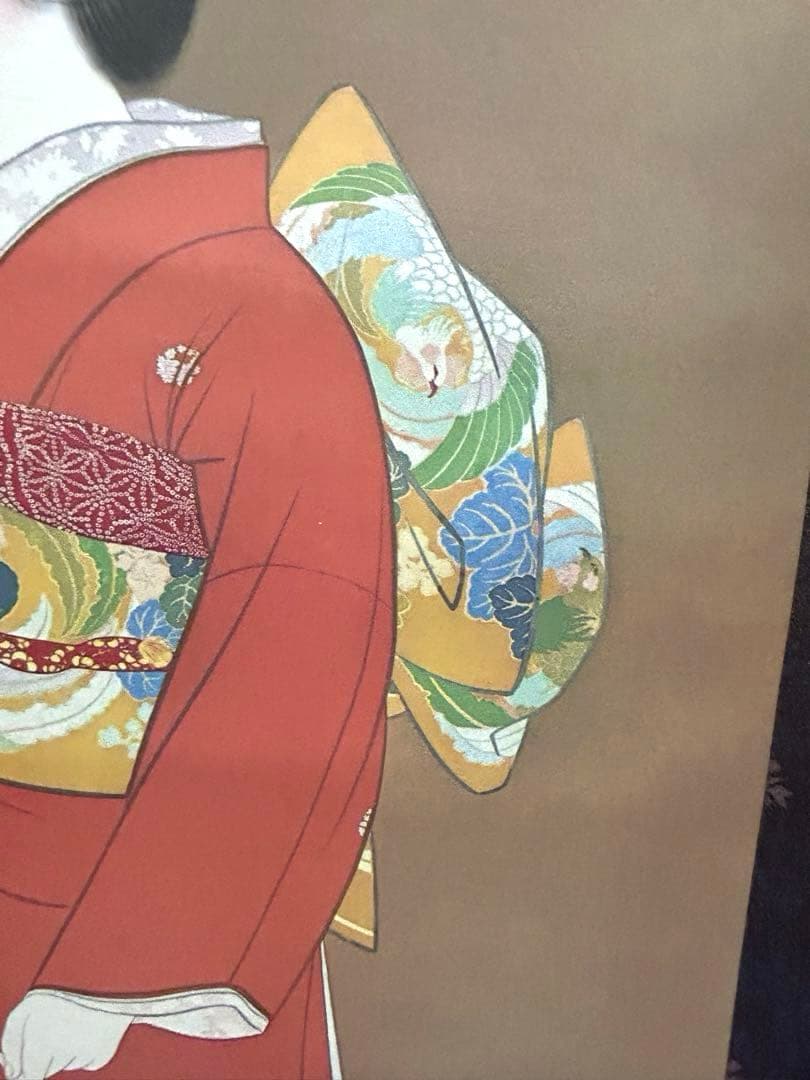 掛け軸　序の舞　上村松園筆　復刻