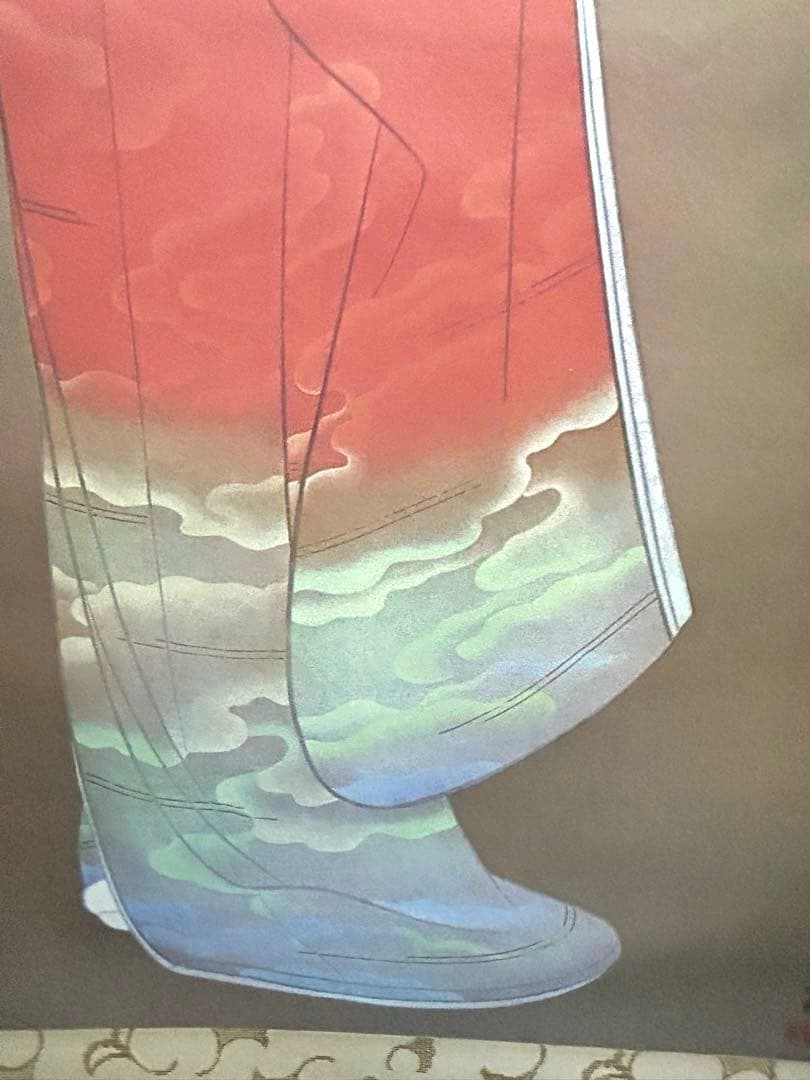 掛け軸　序の舞　上村松園筆　復刻