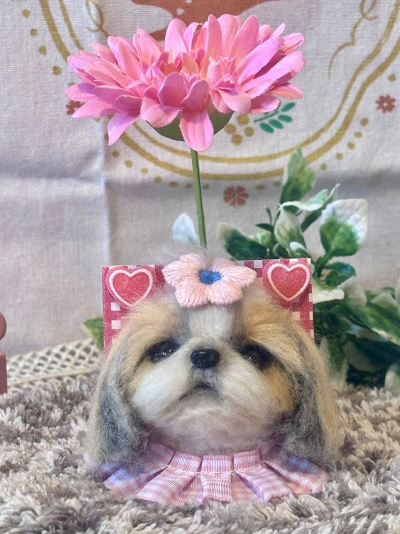 羊毛フェルト♡シーズーちゃん♡ ちくわの雑貨屋さん♡♡♡♡