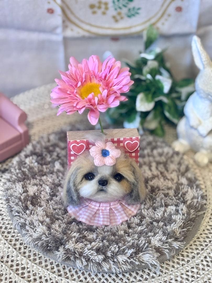 羊毛フェルト♡シーズーちゃん♡ ちくわの雑貨屋さん♡♡♡♡