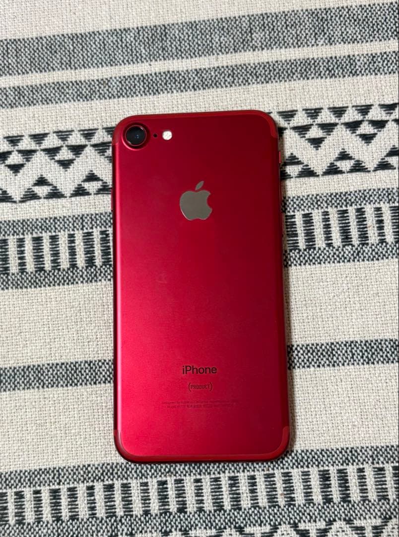 【11/2朝まで出品】SIMフリー iPhone 7 red 128GB