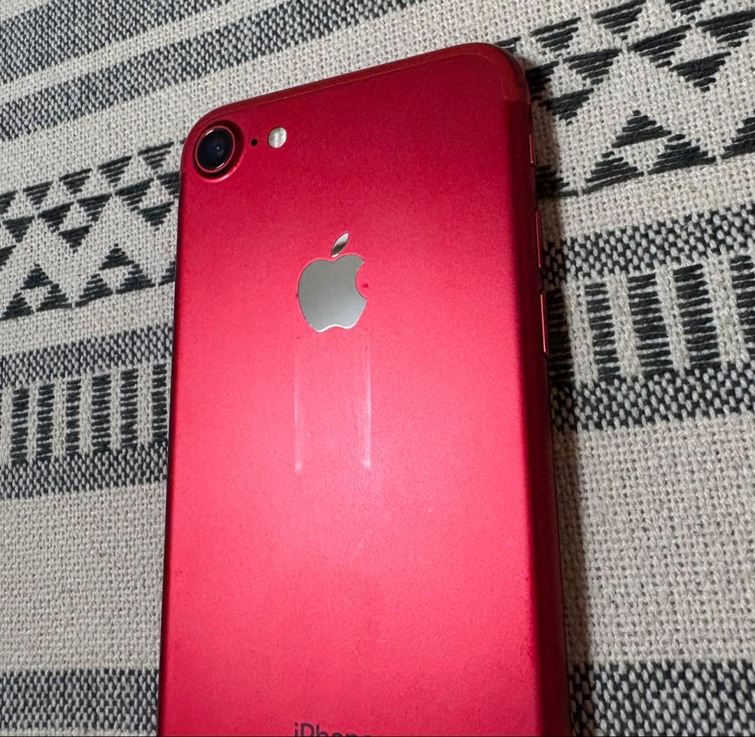 【11/2朝まで出品】SIMフリー iPhone 7 red 128GB