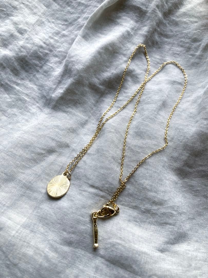 no.48 クリアトパーズと淡水パールのネックレス