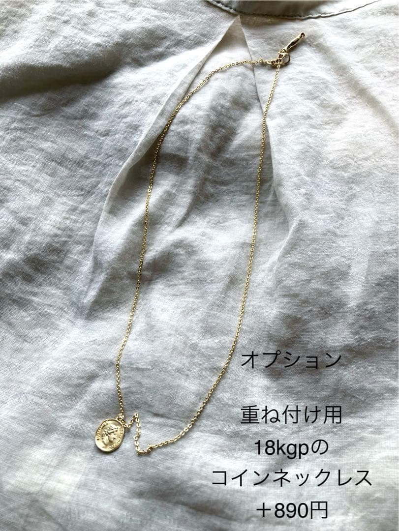 no.48 クリアトパーズと淡水パールのネックレス