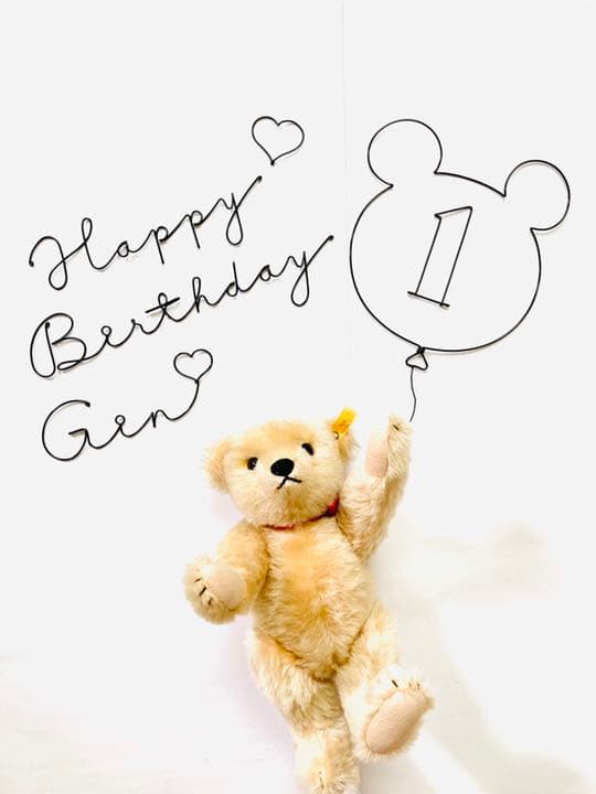 オーダー承ります　ワイヤー アート クラフト 文字　レタリング 誕生日 飾り