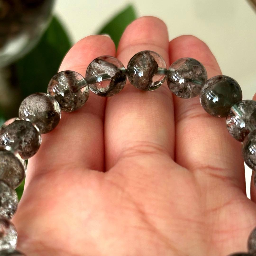 【激レア】【高品質】ガーデンクォーツ 庭園水晶 ブレスレット 金運 財運 UP