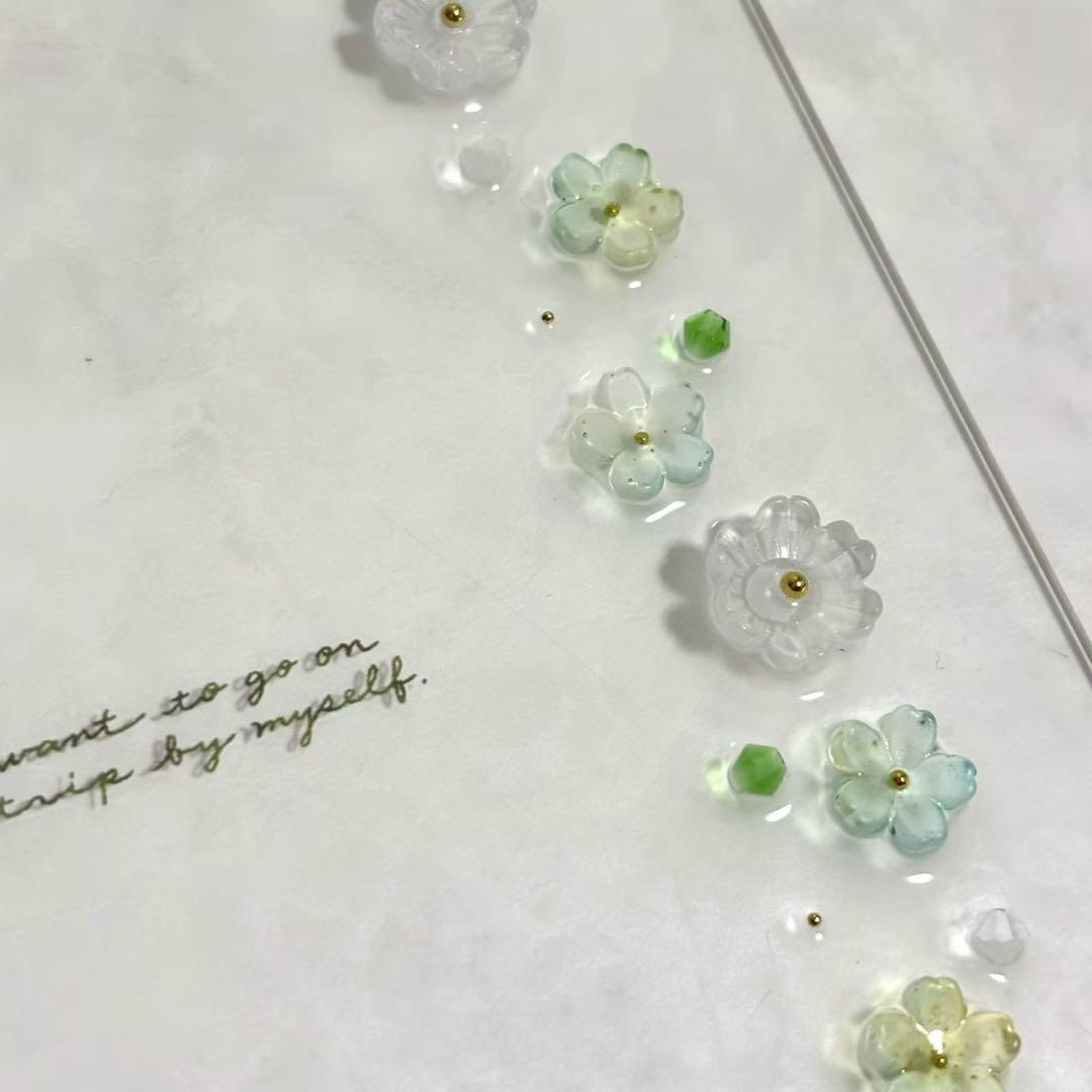 ✨min ✨A6 アクリルレジンバインダー　リング付き×2