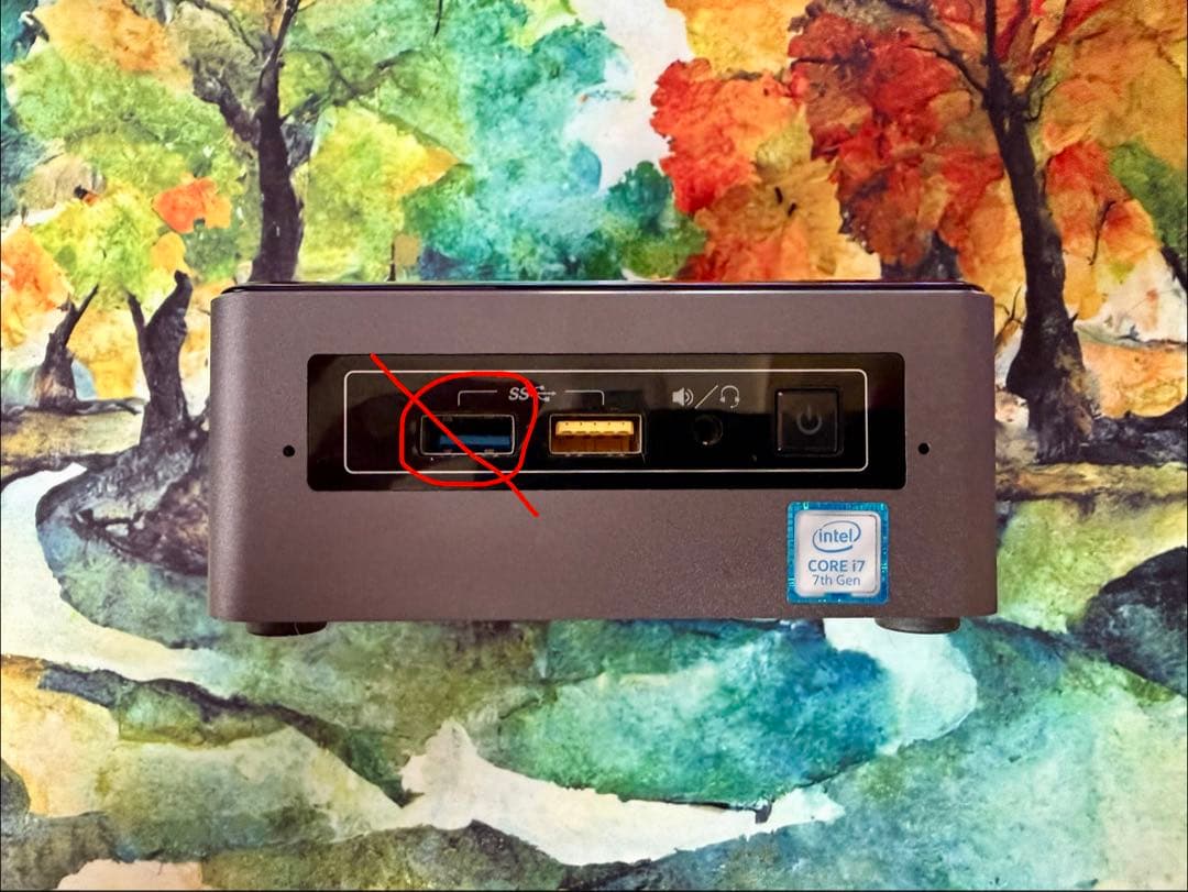 Intel ミニPC NUC7i7BNH DDR4 RAM 16GB付 【現状】