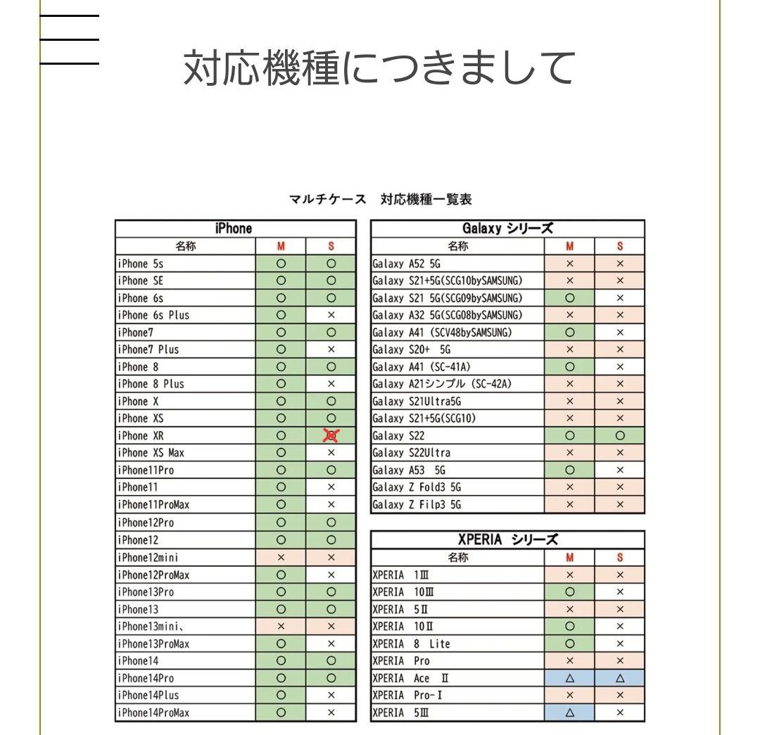 【訳あり未使用品】マルチケースM ajew ファミリアiPhoneケース 6gu