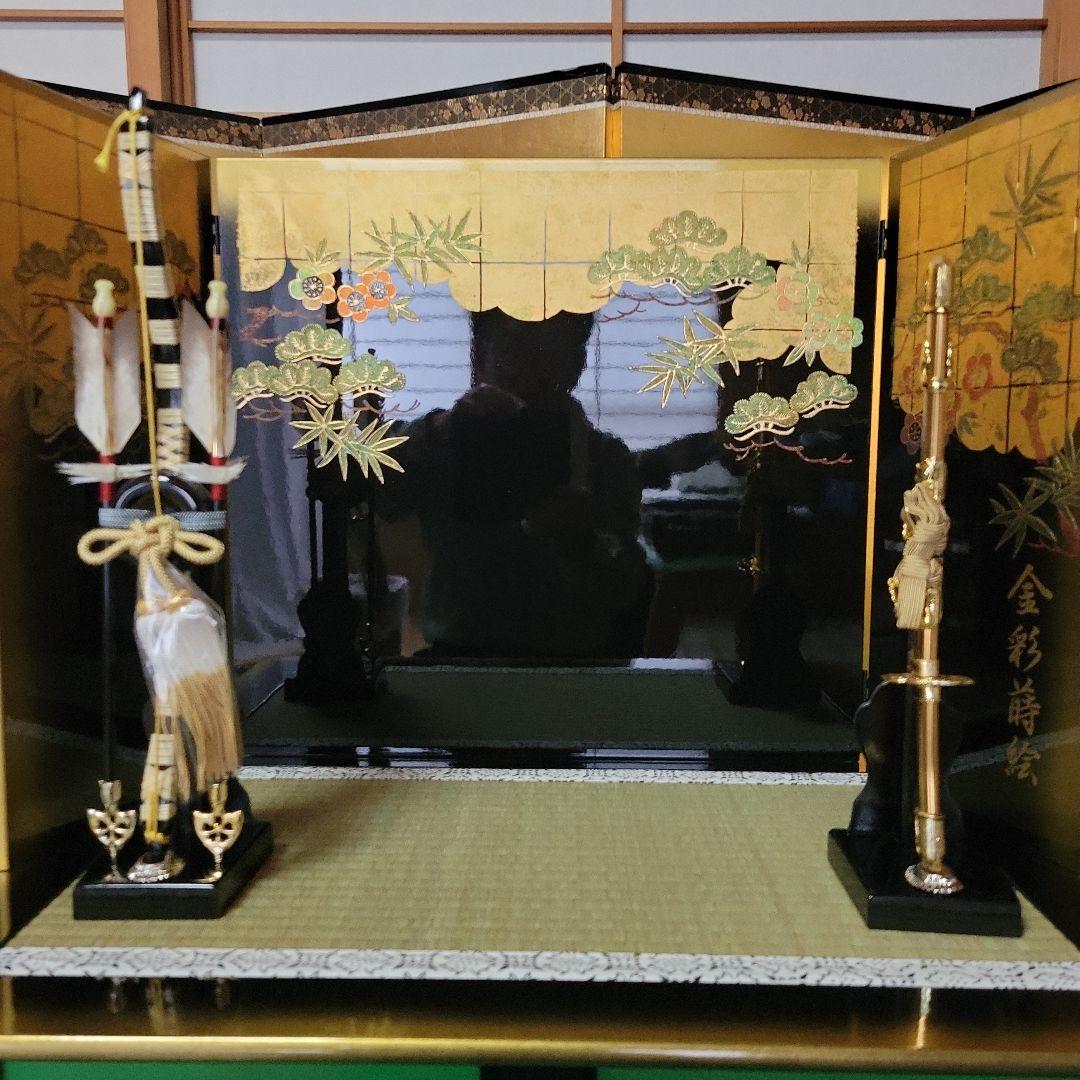 五月人形　K503　金箔と松竹梅　O