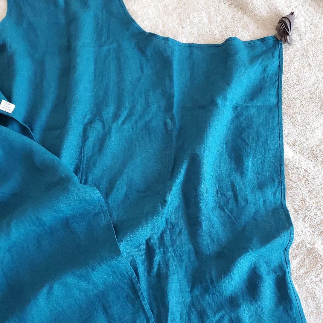 リーノエリーナ　エプロン　リネン