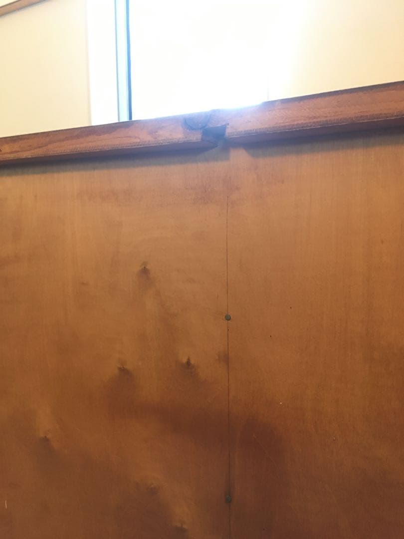 デンマーク　ビンテージ　脚付き蛇腹キャビネット　マホガニー　北欧ビンテージ