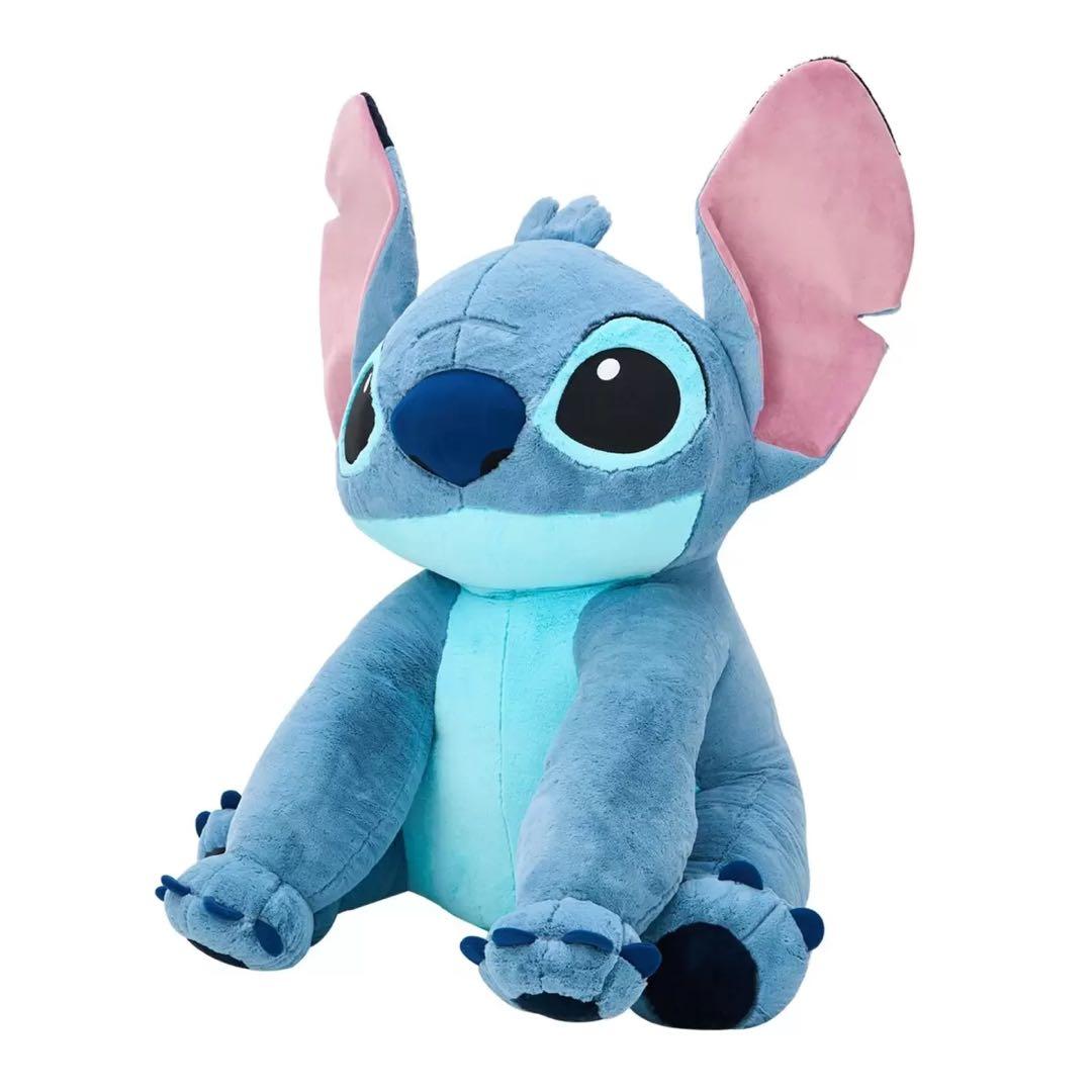 さいとうさんさん大きなスティッチのぬいぐるみ 約80cm ブランケット付き