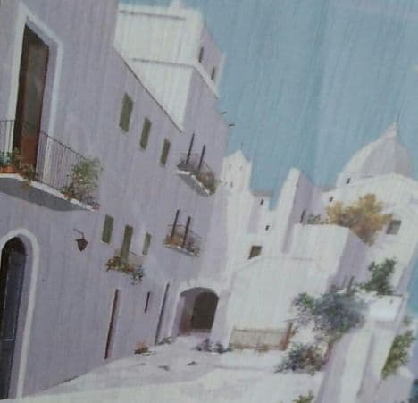 値下げ　サルボsalvo　絵　岬の教会