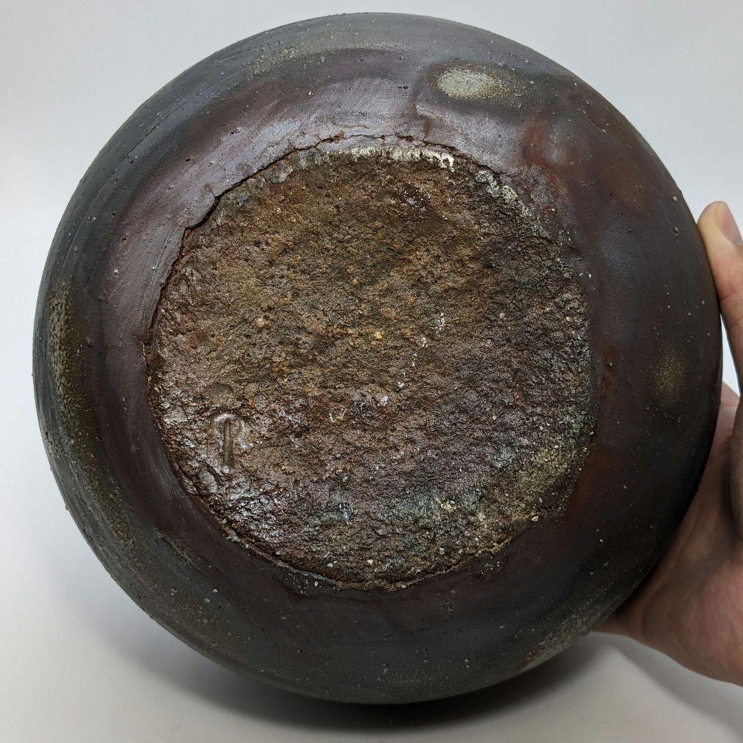 西川政美 備前焼 壷 合箱 壺 つぼ 花入 花器 フラワーベース 置物 花瓶