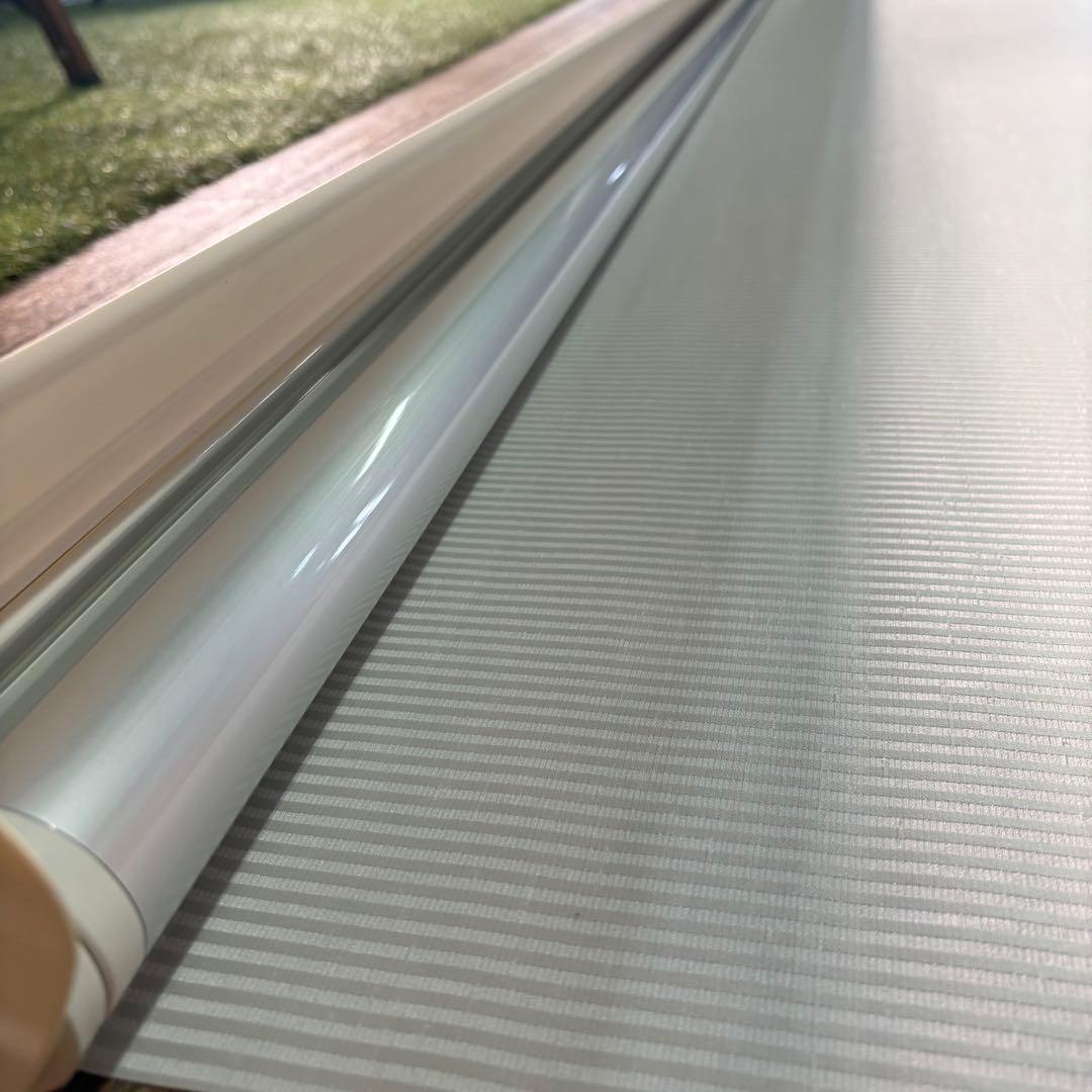 タチカワ ロールスクリーン ラルクシールド 1910 1600 白 ストライプ