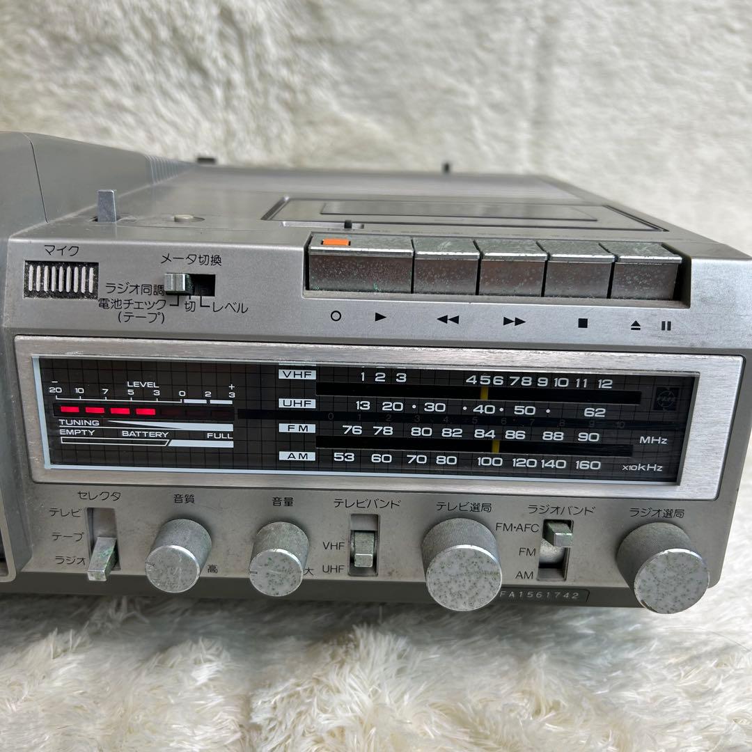 National ナショナル　TH6-X30 ブラウン管TV付ラジカセ 動作品