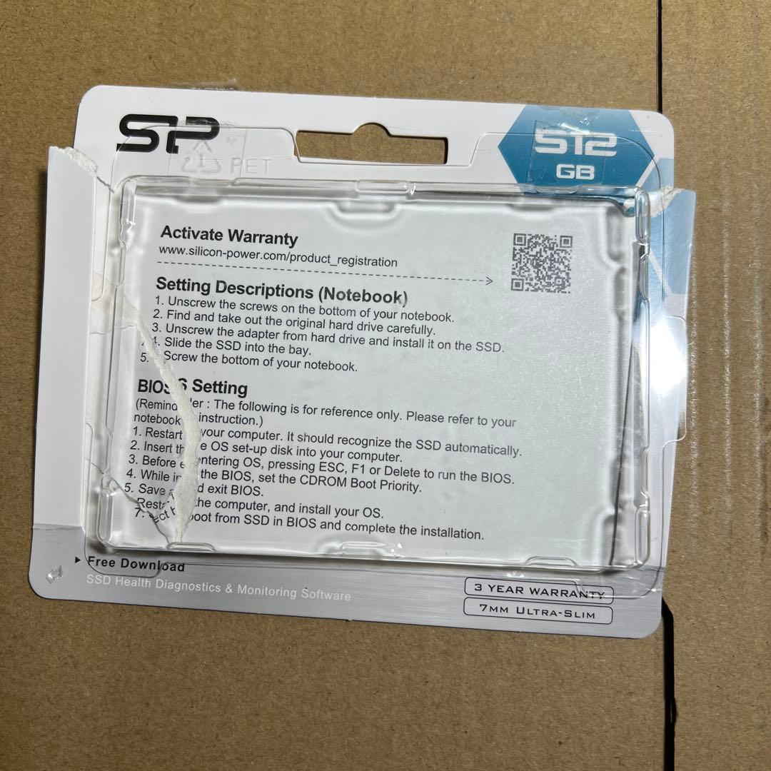 シリコン電源512GB SSD SP512GBSS3A55S25