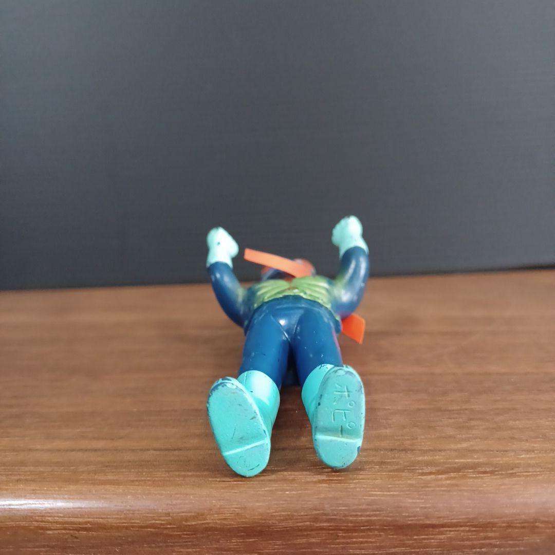 当時物　ポピー製「仮面ライダー」青成型と黒成型及びV3のミニソフビフィギュア3点