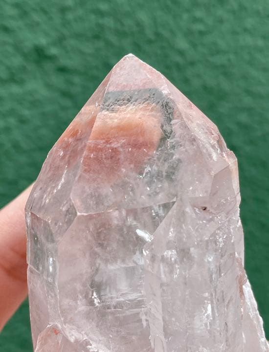 天然ピンク　稀少　マニカラン産　ヒマラヤ水晶　原石　天然石　置物