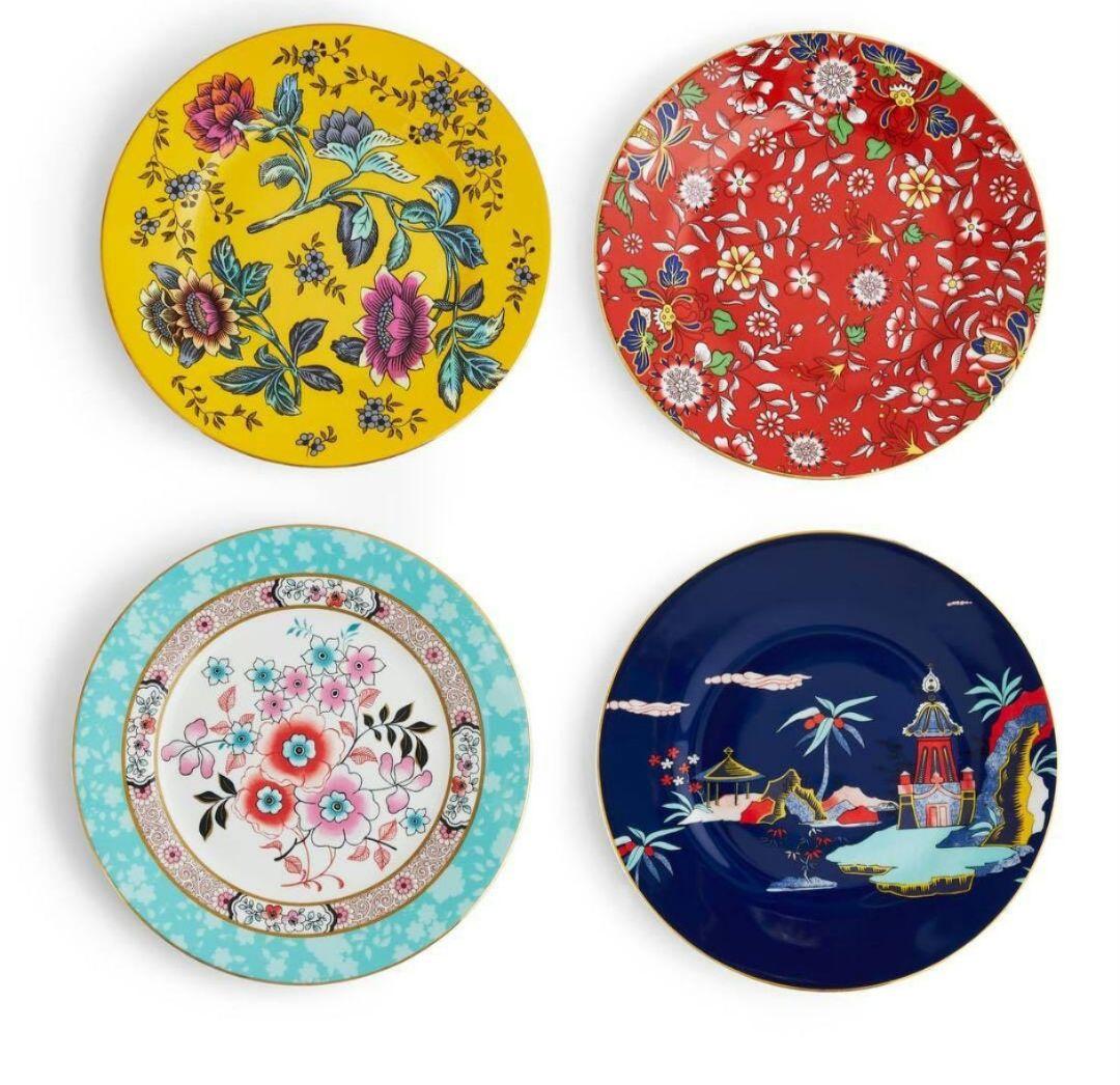 新品　ウエッジウッド　ワンダーラスト　クリムゾンジュエル　20cmプレート　2枚