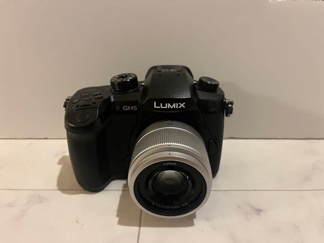 【訳あり】LUMIX GH5 ミラーレス一眼 単焦点レンズセット