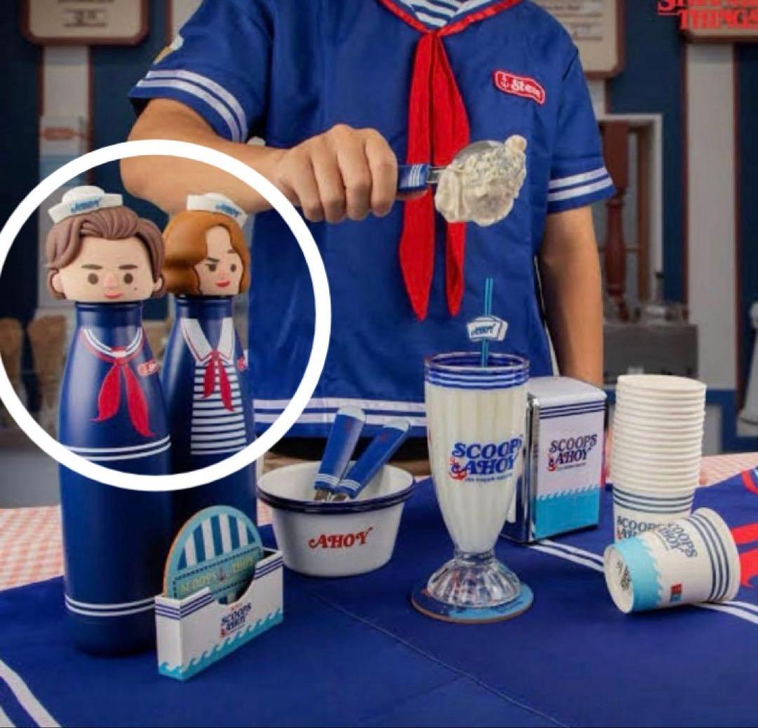 ヨーロッパ限定✨ストレンジャーシングス 水筒 500ml ロビン スティーブ