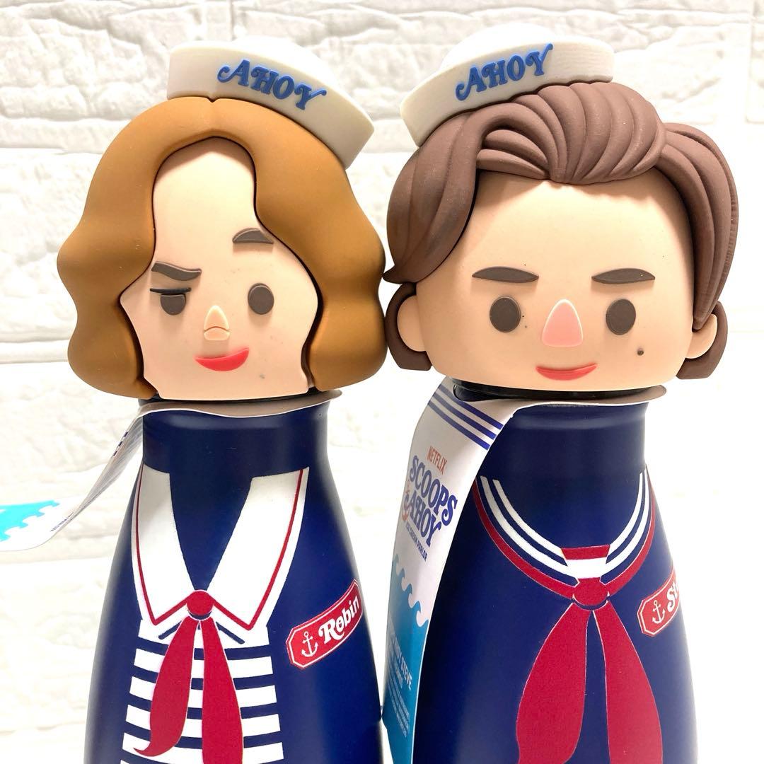 ヨーロッパ限定✨ストレンジャーシングス 水筒 500ml ロビン スティーブ