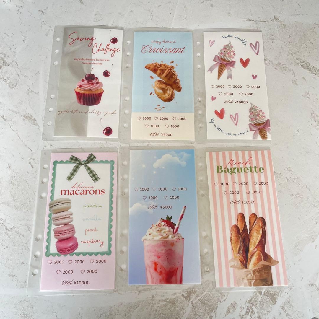 即発送[リフィル6枚付] A6バインダー&バインダーカバーセット　韓国　ブラック