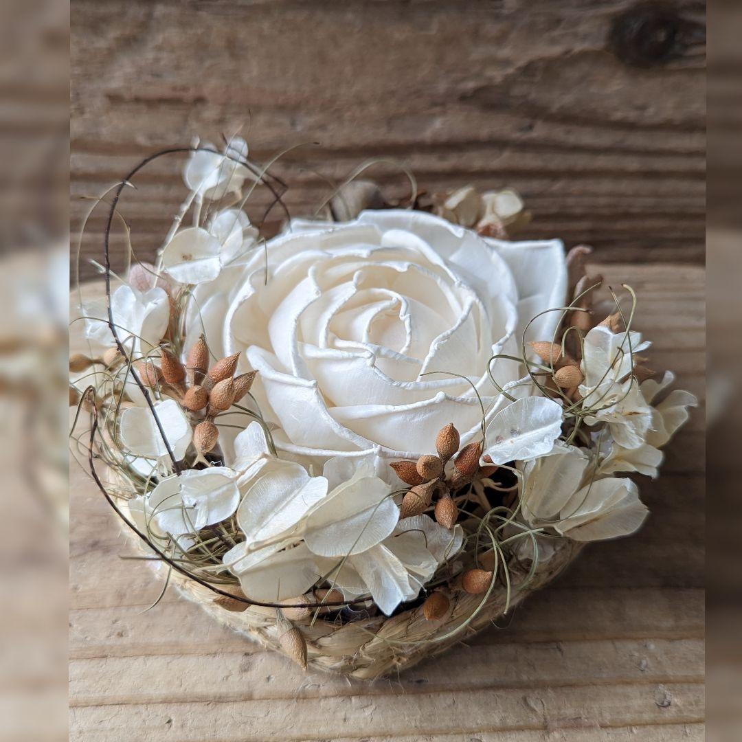 ＊ring pillow or message flowerガラスケースアレンジ